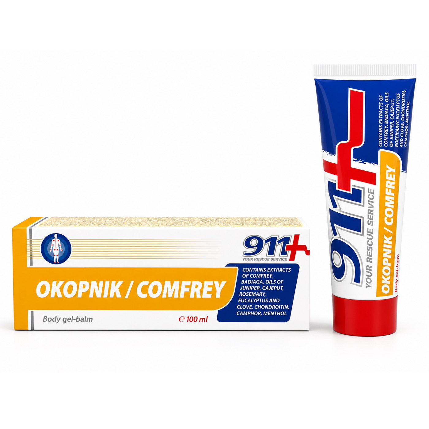 đż OKOPNIK / COMFREY Body Gel-Balm â 911 FARMAKOM <span style="color: red">100 ml</span> - Image 2